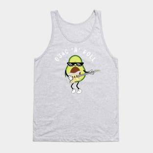 Guac 'n' Roll avocado guitarist T-shirt Tank Top